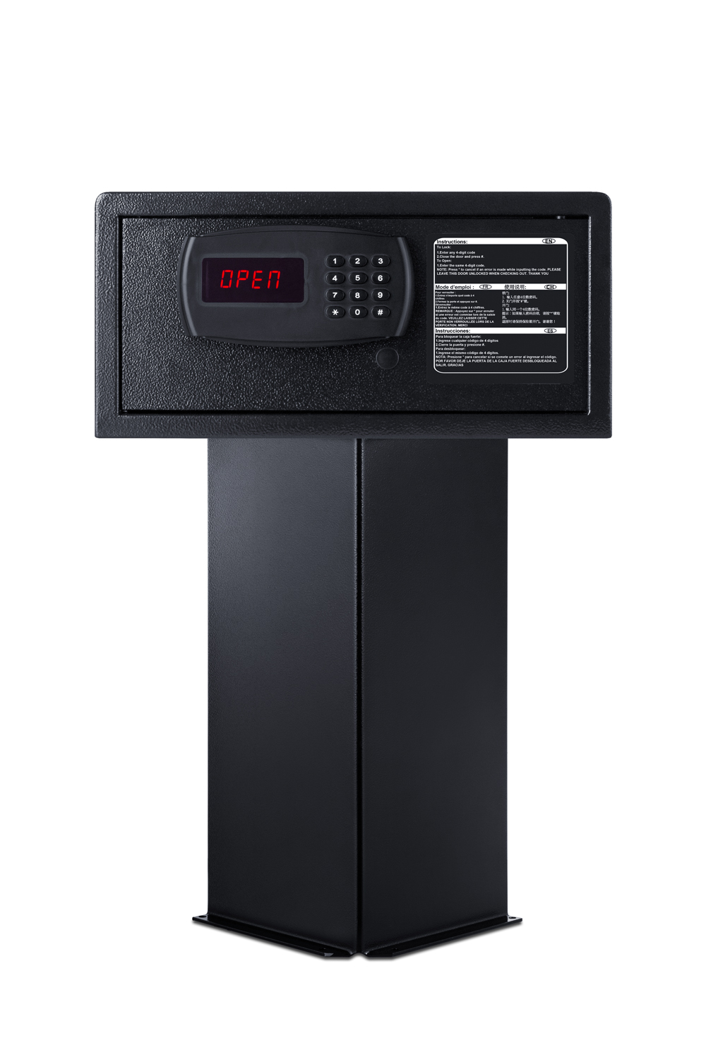 Steel stand to house Summit HSF10B in-room safe